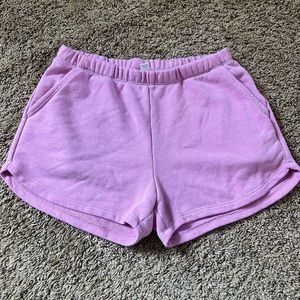 Girls pink terry cloth shorts 10/12